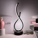 Luminária Abajur de Mesa Espiral em Gota Light