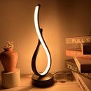 Luminária Abajur de Mesa Espiral em Gota Light