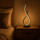 Luminária Abajur de Mesa Espiral em Gota Light