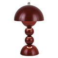 Luminária Abajur de Mesa Mushroom Dainty Touch 30cm Abajur - 0072 Conceito Marsala 