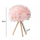 Luminária Abajur de Mesa Plumas 46cm