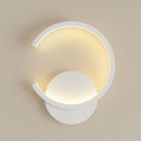 Luminária Arandela de Parede Eclipse Nordic Led Arandela 0061 Conceito Branco Luz Quente 