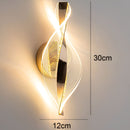 Luminária Arandela de Parede de Luxo Lumière Gold 30cm