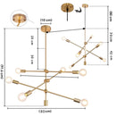 Lustre Luminária de Teto Sputnik Eternity (06 lâmpadas)