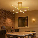 Lustre Luminária de Teto Sputnik Prisma Dourado