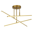 Lustre Luminária de Teto Sputnik Prisma Dourado Conceito 