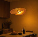 Lustre Pendente Artesanal Rattan Bambu