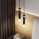 Lustre Pendente Minimalista Linear Duplo em Led