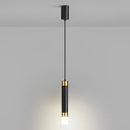 Lustre Pendente Cilindric em LED Pendente - 0005 YuDome Preto Quente 