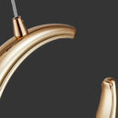 Lustres Pendentes Nórdico Lua Dourada