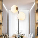 Lustre Pendente Duo Orbed Boll LED Pendente - 0031 YuDome Luz Quente 