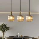 Lustre Pendente Luxuoso Retrô Glass Âmbar