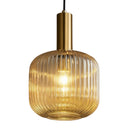 Lustre Pendente Luxuoso Retrô Glass Âmbar