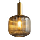 Lustre Pendente Luxuoso Retrô Glass Gray