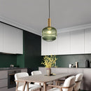 Lustre Pendente Luxuoso Retrô Glass Green