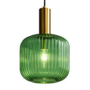 Lustre Pendente Luxuoso Retrô Glass Green
