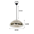 Lustre Pendente Luxuoso Void Luminous em Led 18cm