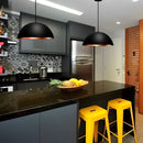 Lustre Pendente Meia Lua para Balcão Cozinha 40cm