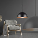 Lustre Pendente Meia Lua para Balcão Cozinha 40cm