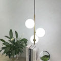 Lustre Pendente Sphere Orbit Triplo Conceito Dourado Luz Quente 