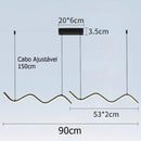 Lustre Pendente Stone Light Led para Sala Cozinha Balcão