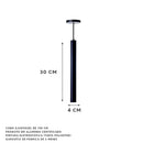 Lustre Pendente Tubo Cilindrico Lux (03 Unidades)