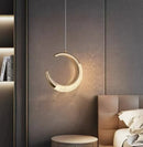 Lustres Pendentes Nórdico Lua Dourada