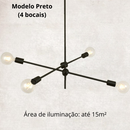 LUSTRE CANDELABRO MINIMALISTA
