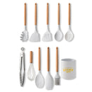 Utensílios de Silicone White Kitchen - 10 peças