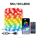 Pisca Pisca Natalino LED Smart Controlado Via Bluetooth Celular.