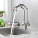 Torneira Dupla Fênix de Cozinha Curva 360°