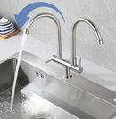 Torneira Dupla Fênix de Cozinha Curva 360°