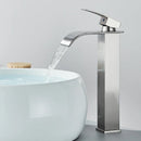 Torneira Monocomando Cascata Slim 27cm - Aço inoxidável e Água Quente e Fria TorneiraLavabo - 0020 Conceito Cromo 