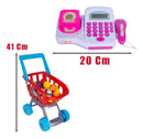 Caixa Registradora Infantil Carrinho De Compras E Acessórios