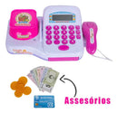 Caixa Registradora Infantil Carrinho De Compras E Acessórios